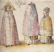 Albrecht Durer Three Mighty Ladies From Livonia Germany oil painting artist